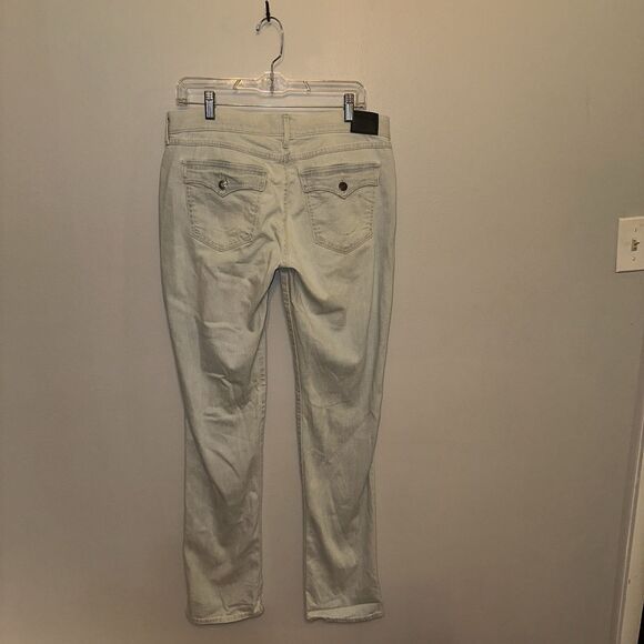 True Religion Light Blue Jeans Cora Mid Rise Straight Size 30 Women’s - Picture 7 of 14